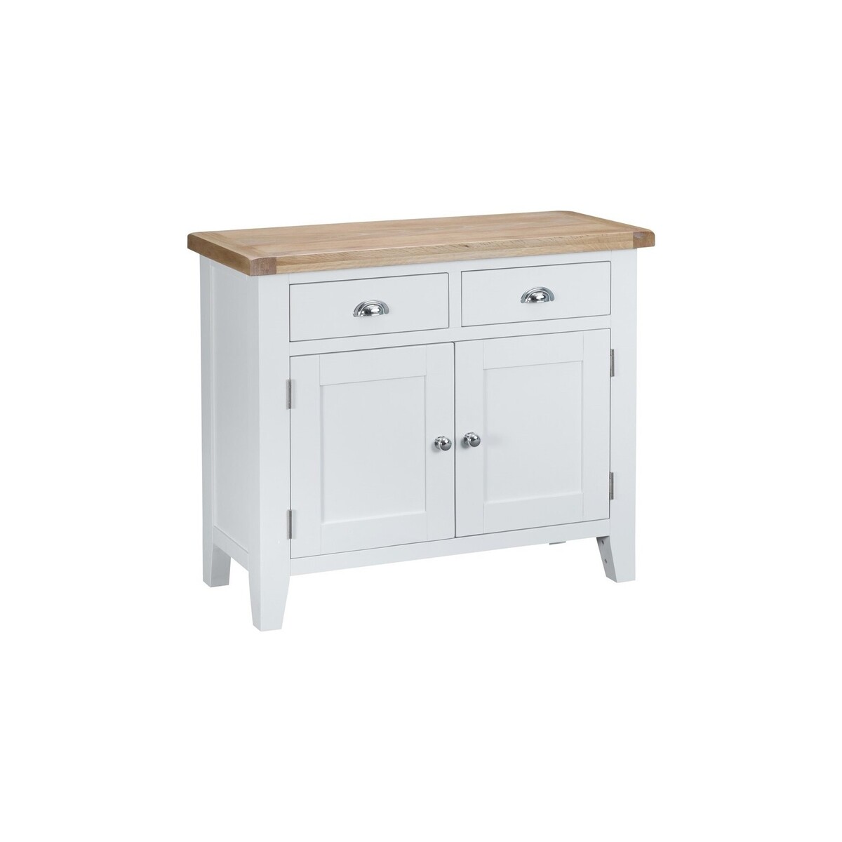 Eden 2 Door 2 Drawer Oak and White Sideboard – image 2