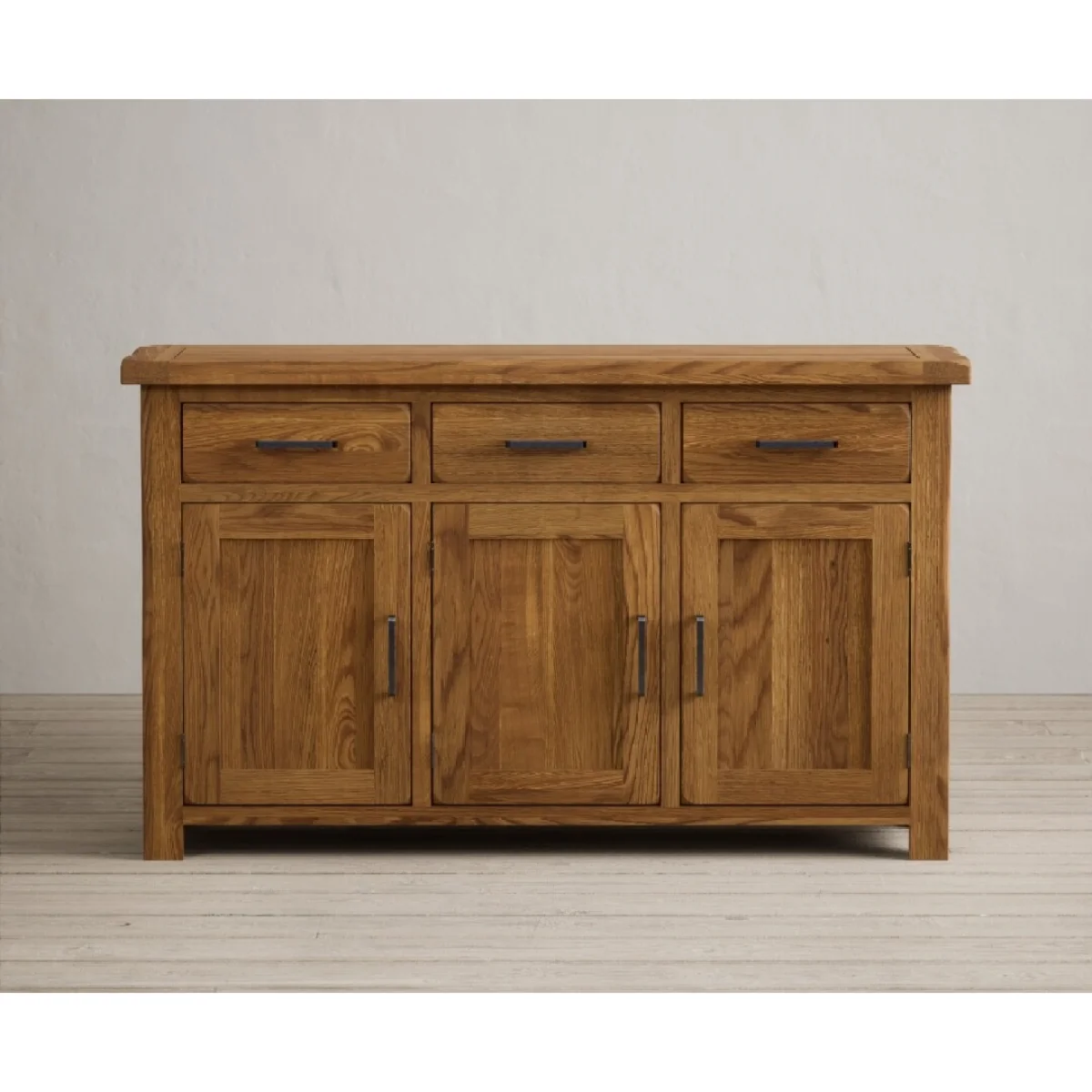 Harrogate Rustic Solid Oak Large Sideboard – image 4