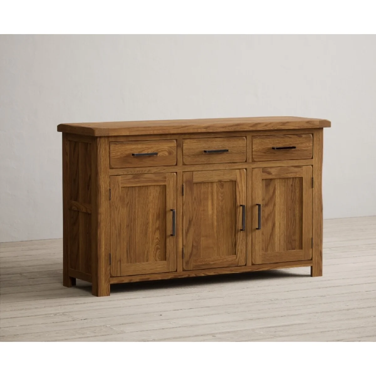 Harrogate Rustic Solid Oak Large Sideboard – image 5