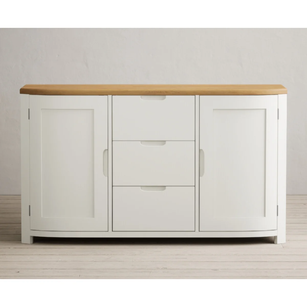 Bradwell Oak and Signal White Painted Large Sideboard – image 4