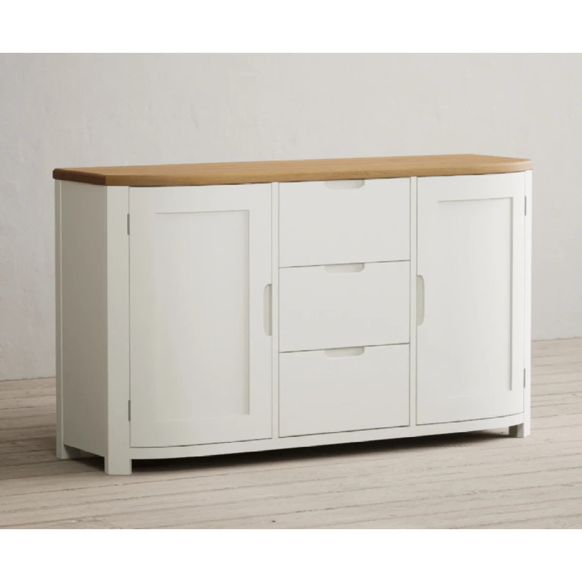 Bradwell Oak and Signal White Painted Large Sideboard – image 5