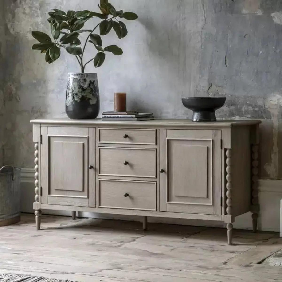 Gallery Interiors Abingdon 2 Door 3 Drawer Sideboard – image 2
