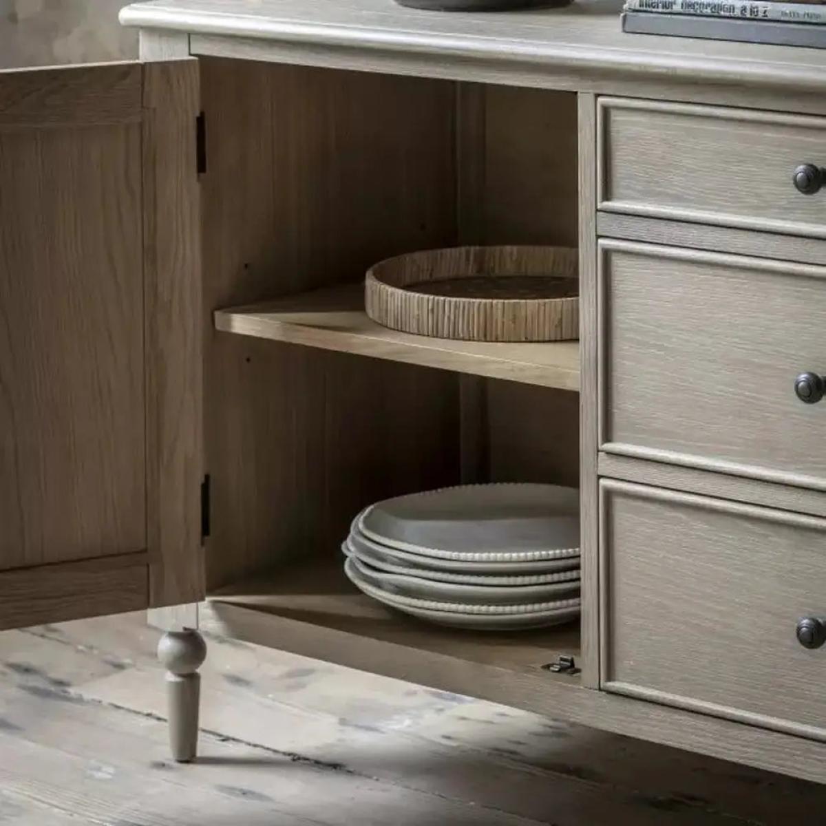 Gallery Interiors Abingdon 2 Door 3 Drawer Sideboard – image 6