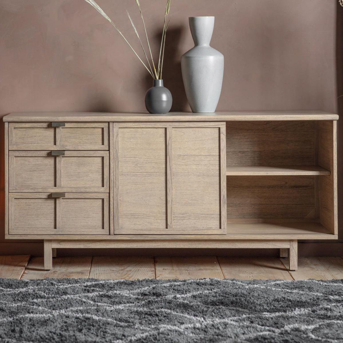 Gallery Direct Kyoto 3 Drawer 2 Door Sideboard – image 2