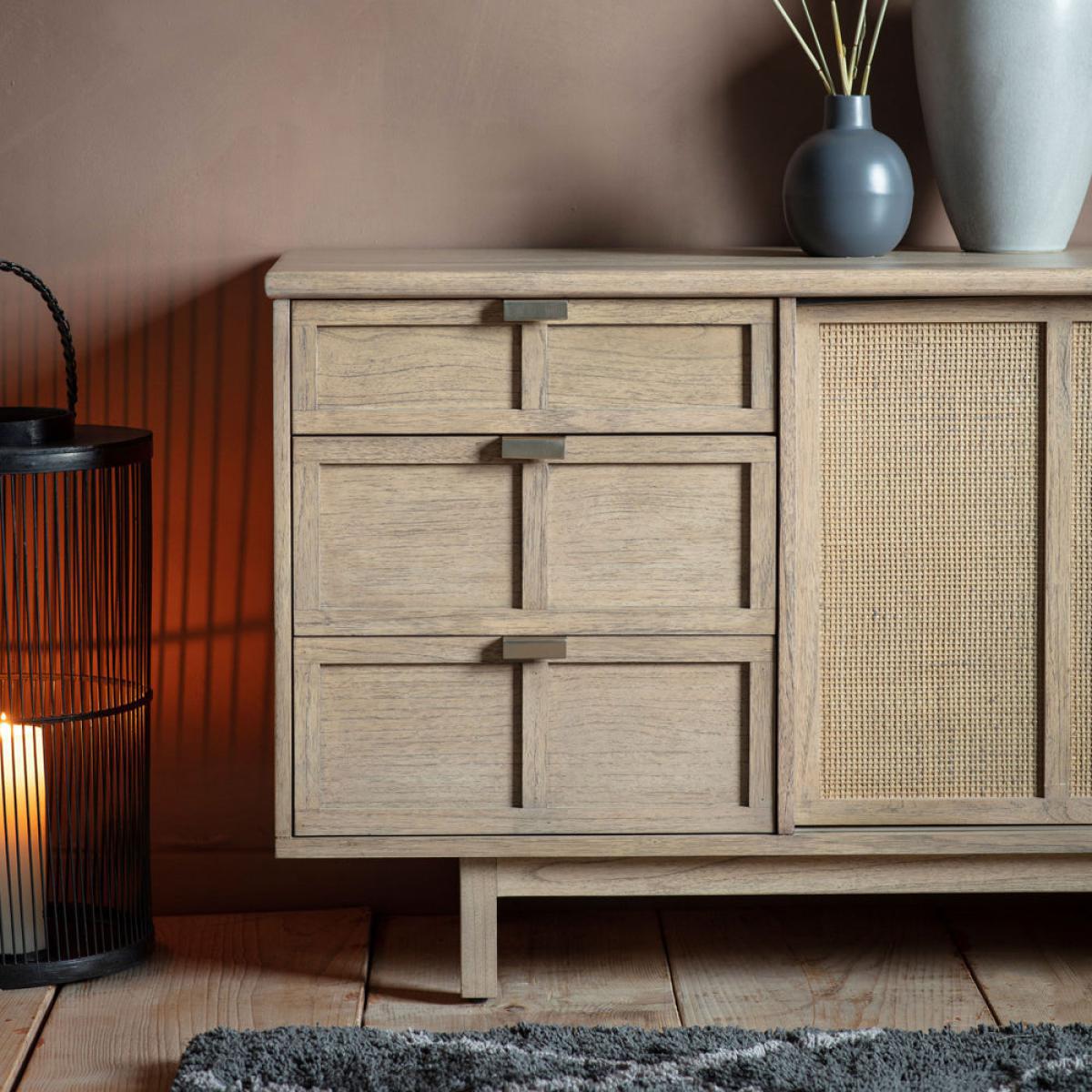 Gallery Direct Kyoto 3 Drawer 2 Door Sideboard – image 4