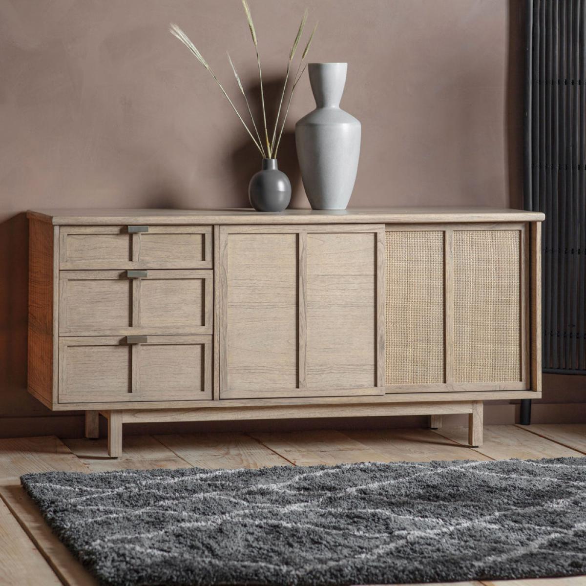 Gallery Direct Kyoto 3 Drawer 2 Door Sideboard – image 9