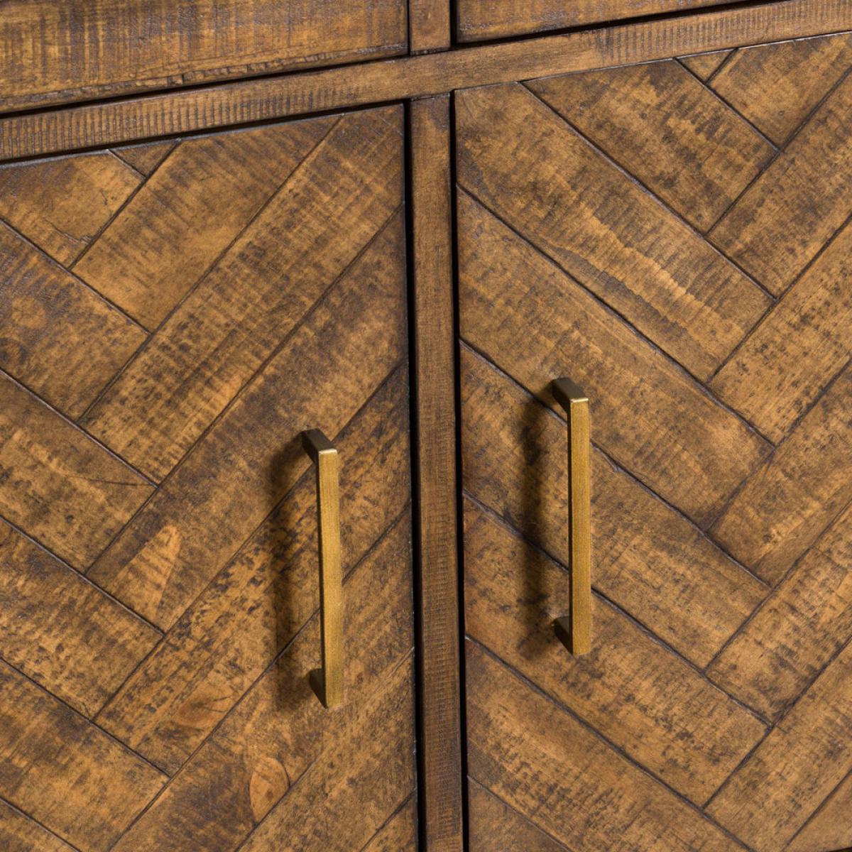 Hill Interiors Havana 2 Door 2 Drawer Sideboard in Gold – image 2