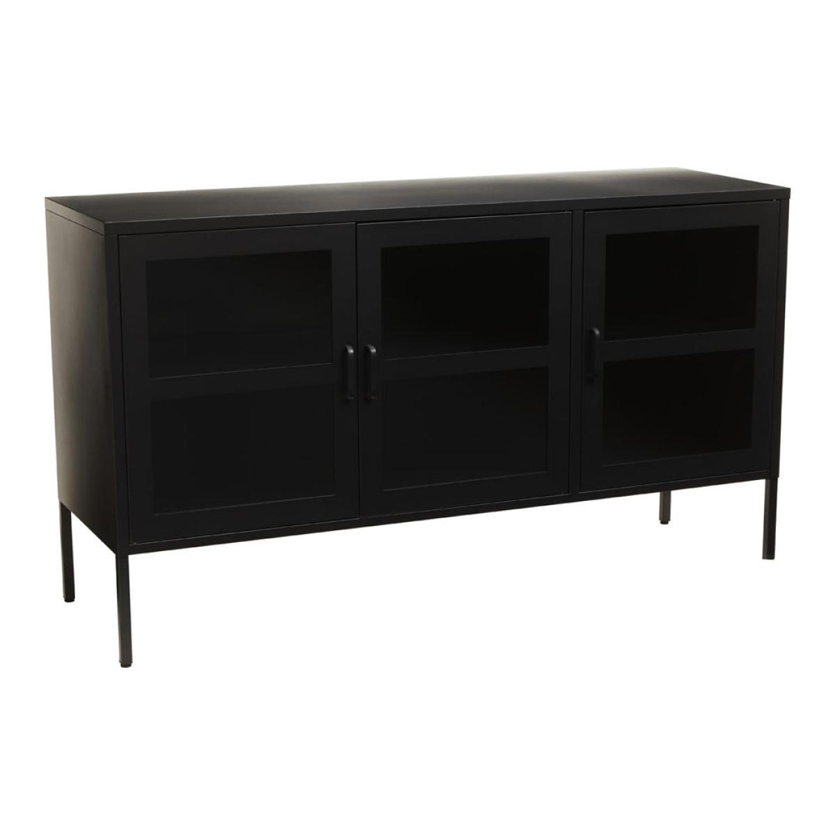 Olivia's Soft Industrial Collection - Ariella Three Door Sideboard in Black – image 3