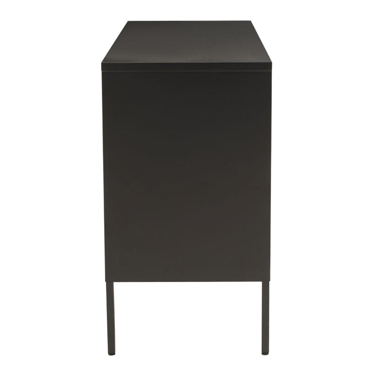 Olivia's Soft Industrial Collection - Ariella Three Door Sideboard in Black – image 4