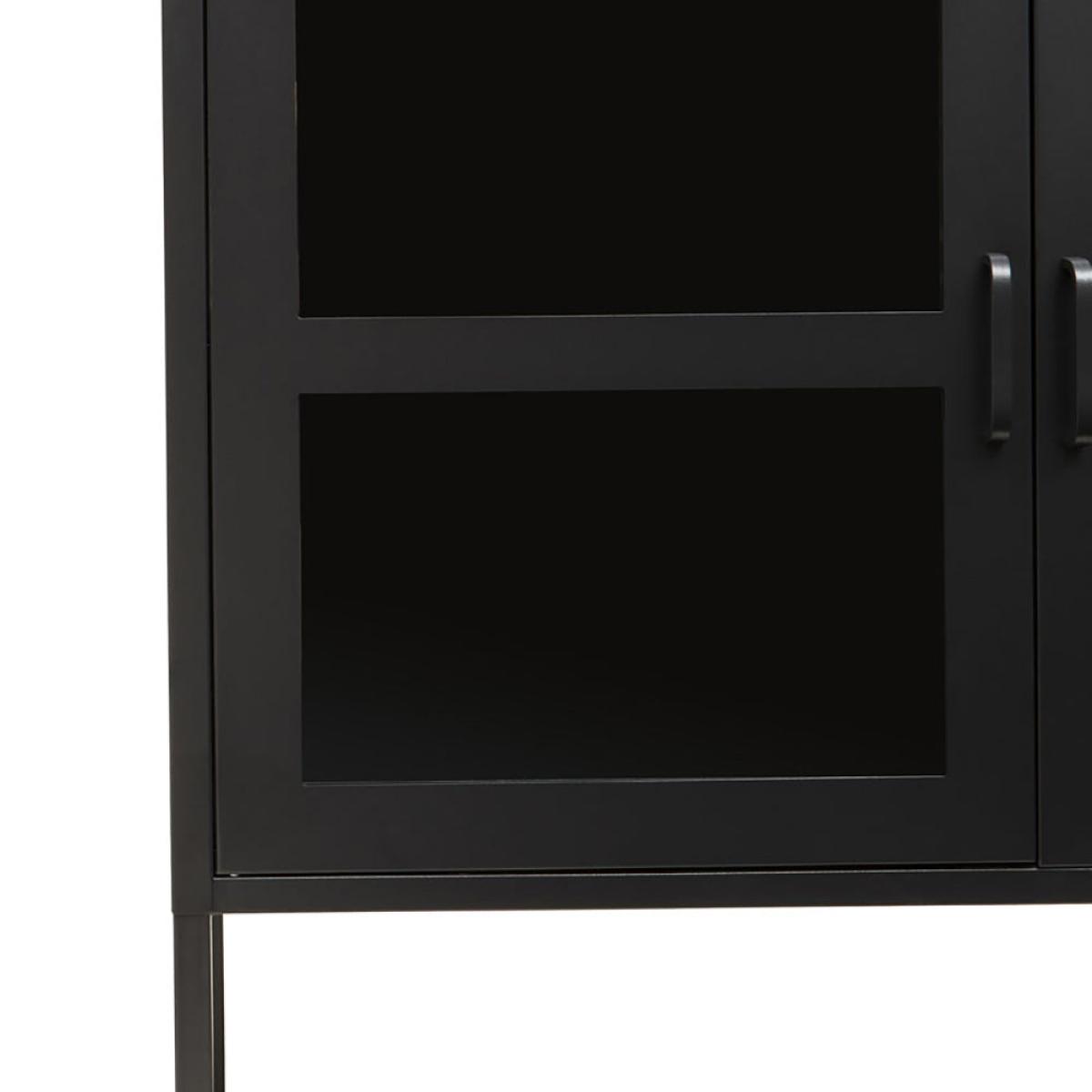 Olivia's Soft Industrial Collection - Ariella Three Door Sideboard in Black – image 6