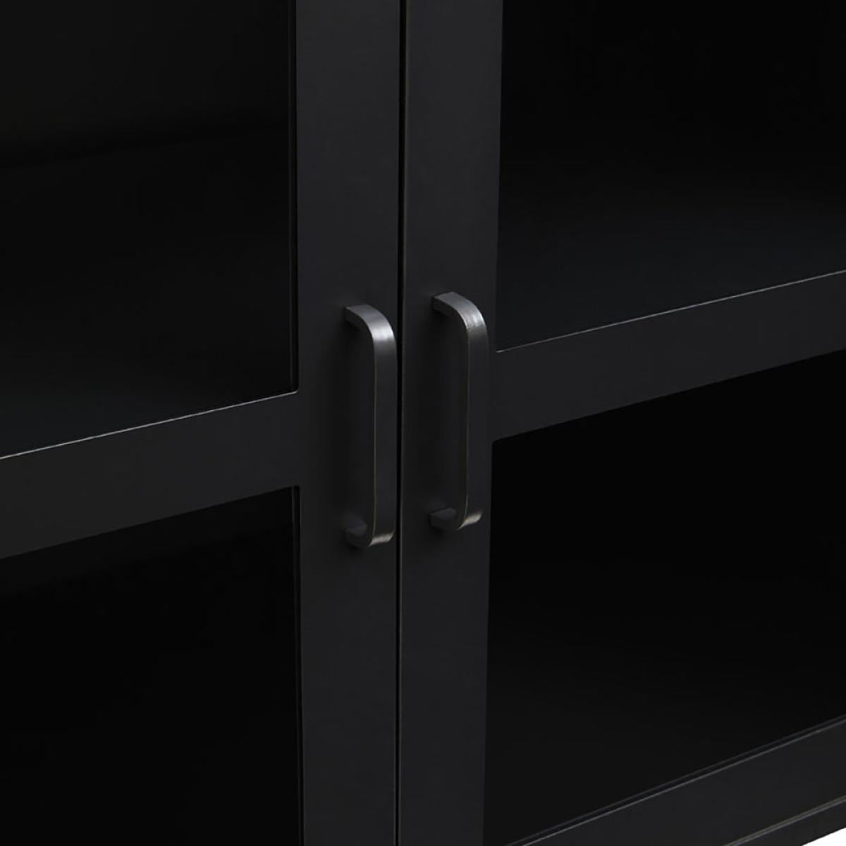 Olivia's Soft Industrial Collection - Ariella Three Door Sideboard in Black – image 7