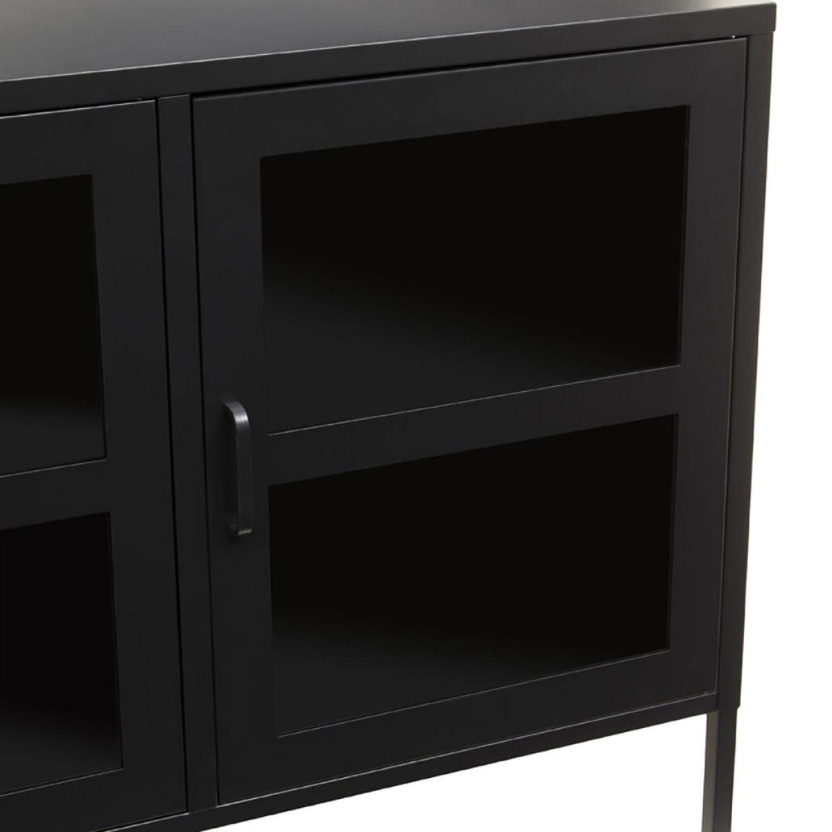 Olivia's Soft Industrial Collection - Ariella Three Door Sideboard in Black – image 9