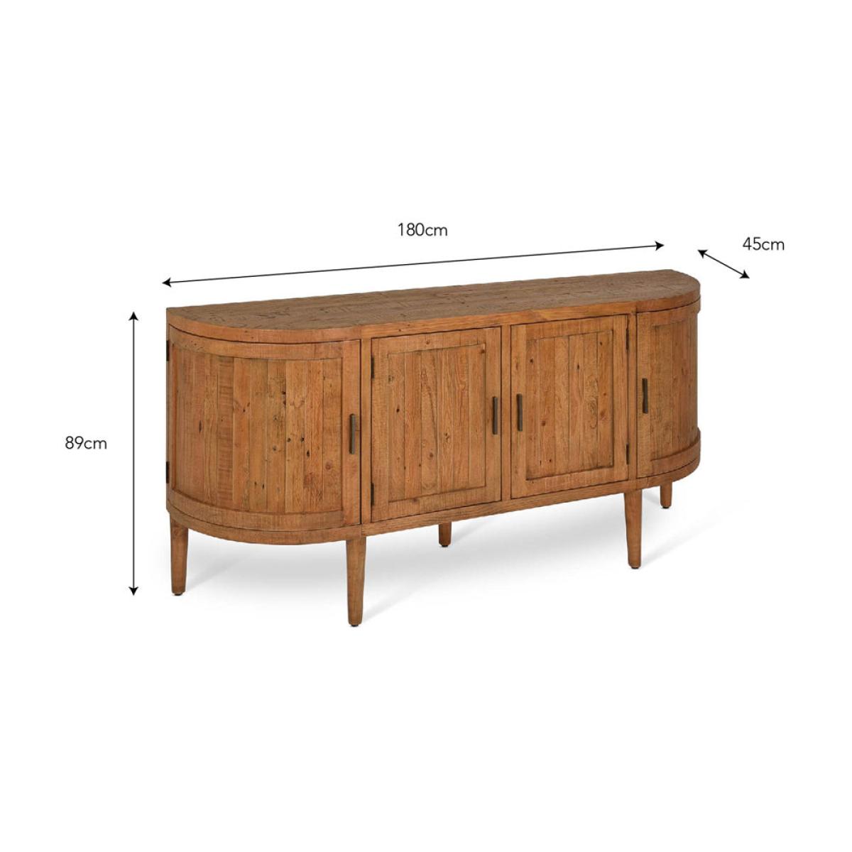 Garden Trading Ashwell Curved Sideboard Natural – image 5