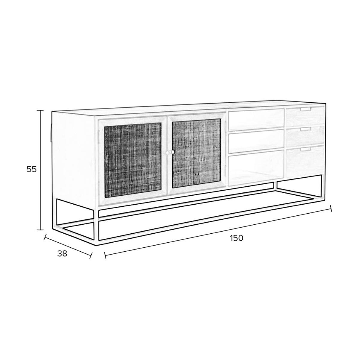 Olivia's Nordic Living Collection Guy Sideboard in Black – image 10
