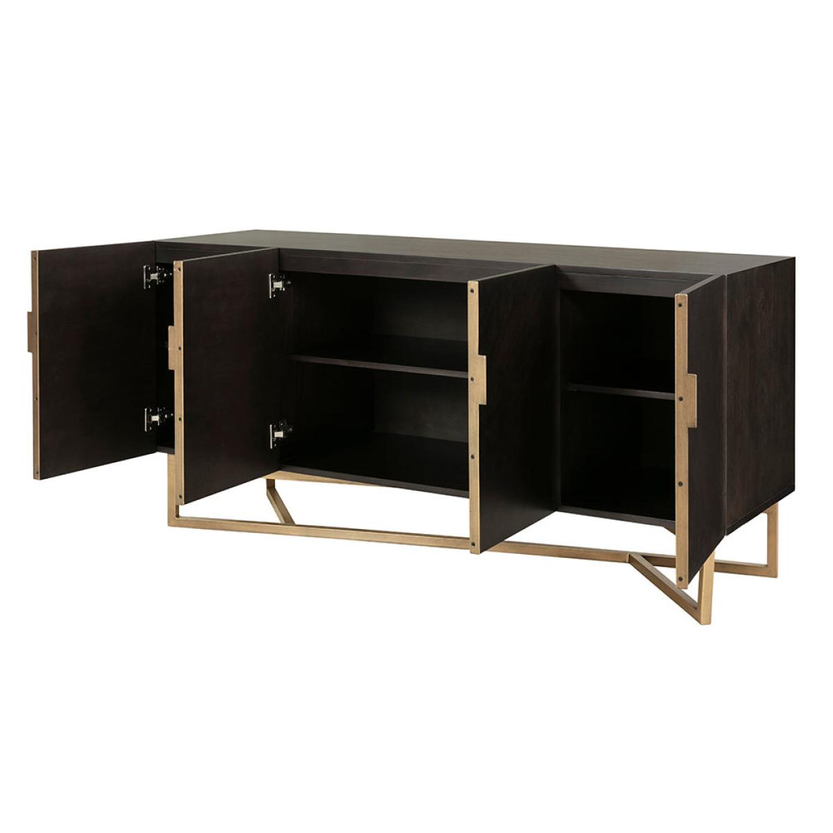 Olivia's Overbury Chocolate Brown Sideboard – image 4