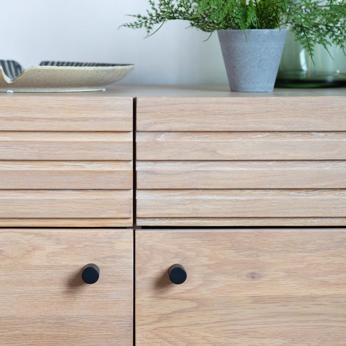 Gallery Direct Okayama 2 Drawer 2 Door Sideboard Natural – image 2