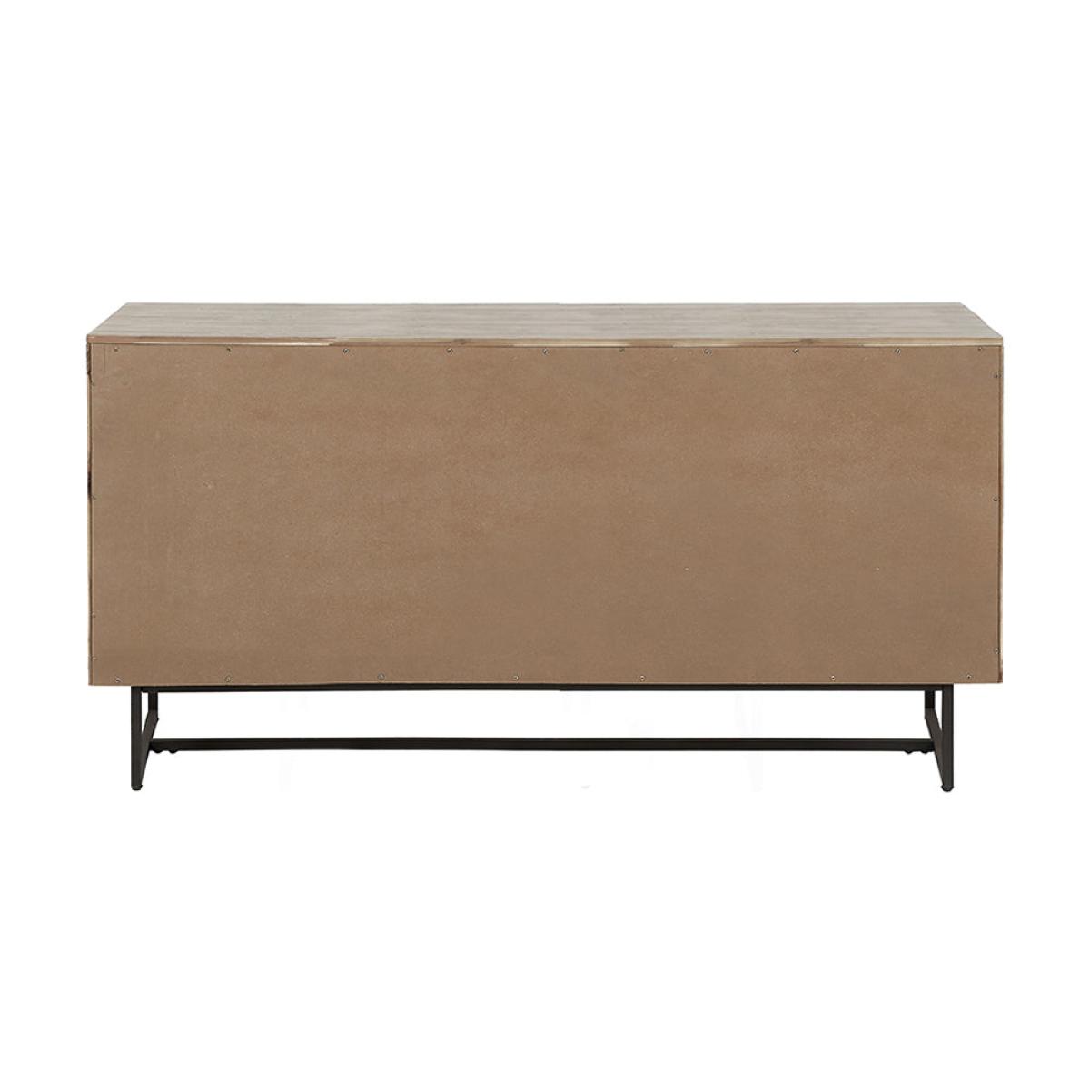 Olivia's Martha Acacia Wood 3 Door Sideboard – image 4