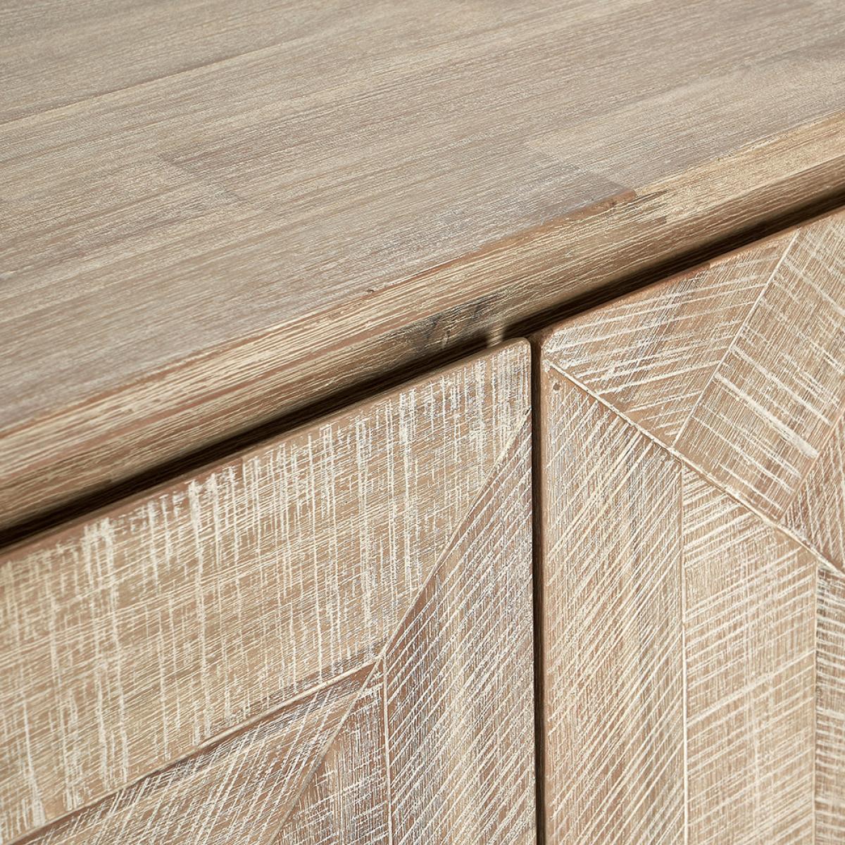 Olivia's Martha Acacia Wood 3 Door Sideboard – image 7