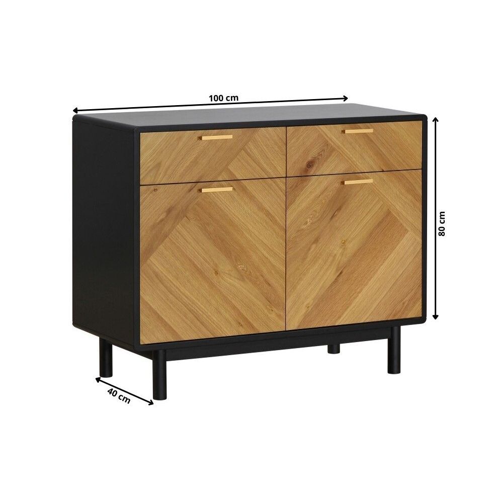 Kensington – Light Oak Sideboard – 100cm – image 4