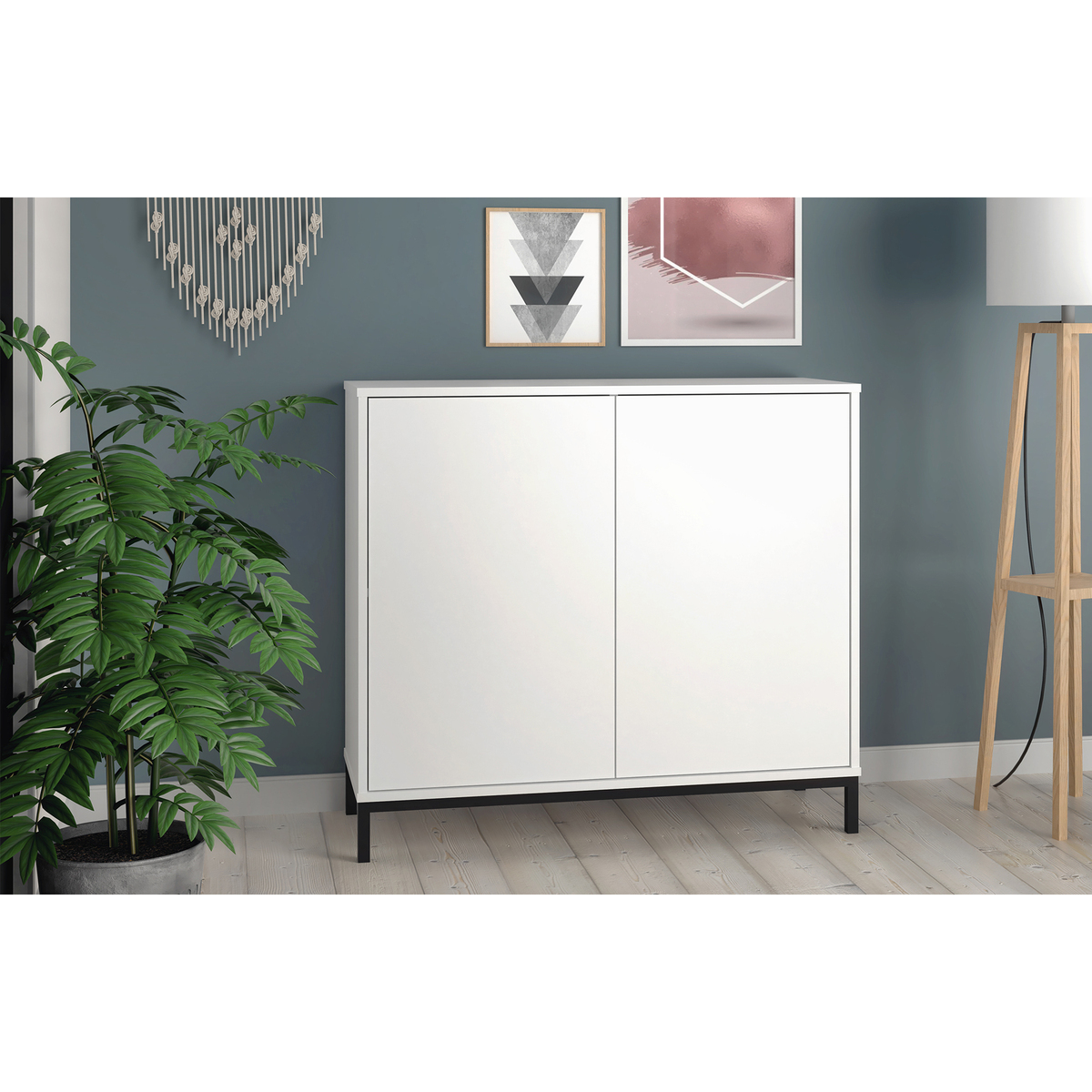 Vola White Sideboard - 2 Doors - 90cm – image 2