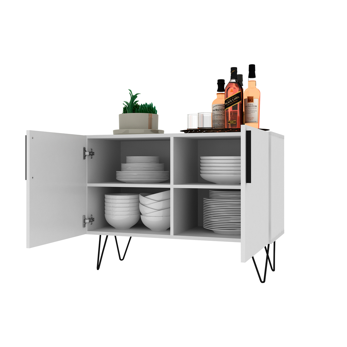 Memphis - White Sideboard 90cm – image 4