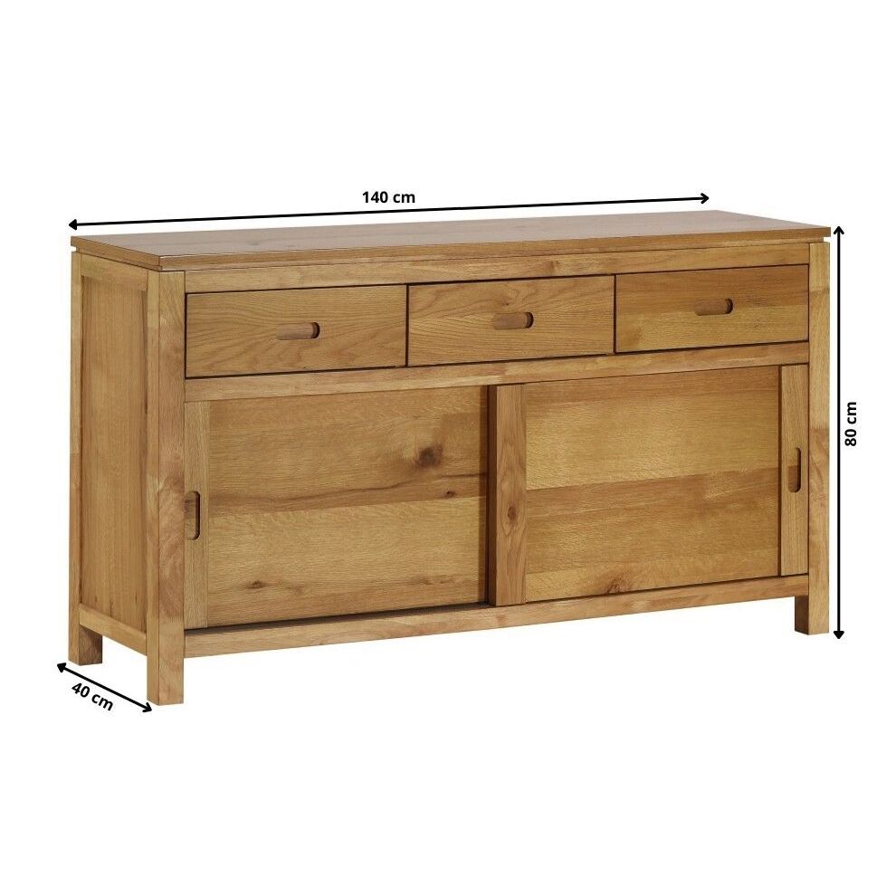 Mao – Rustic Oak Sideboard – 140cm – image 4