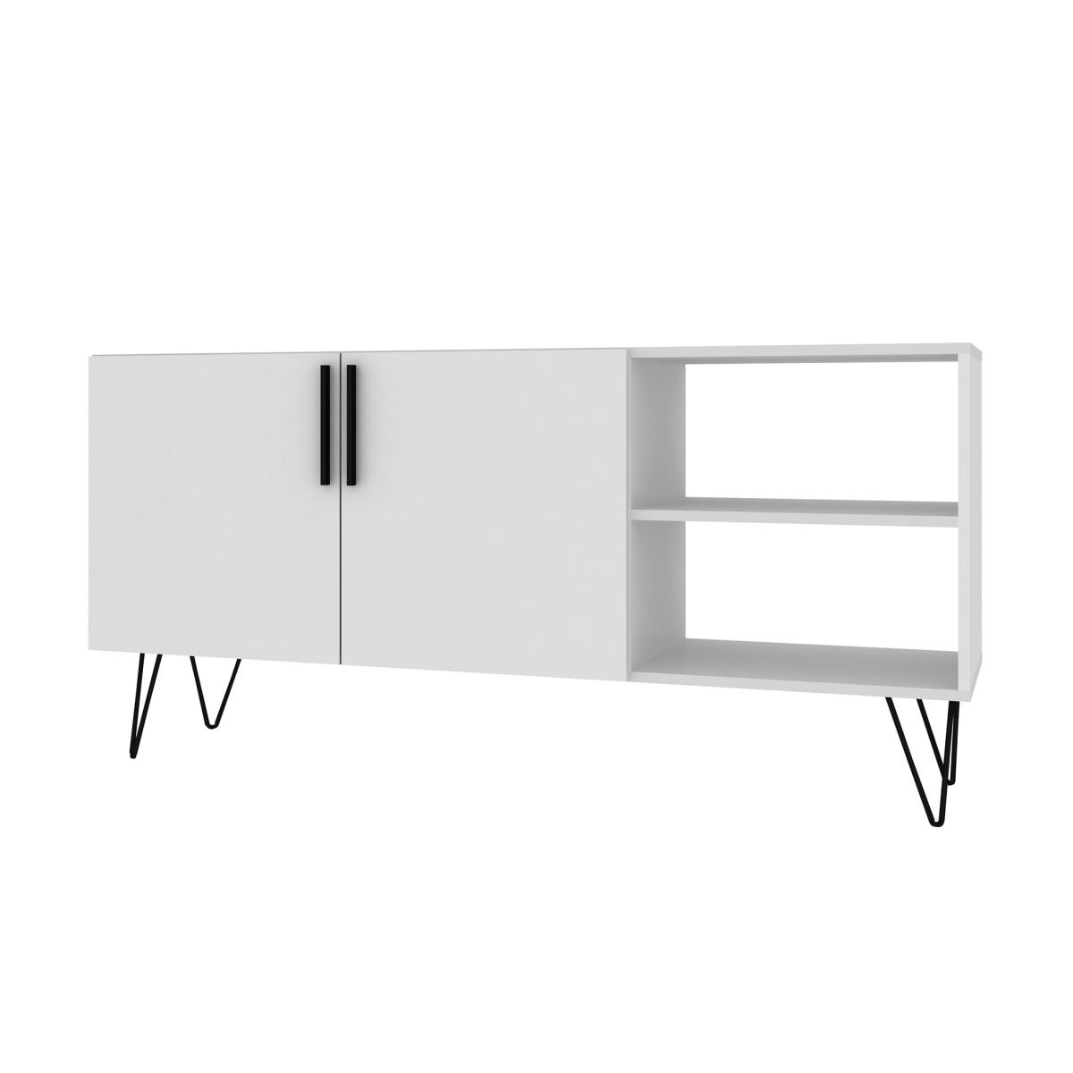 Memphis - White Sideboard with Open Shelves – image 3