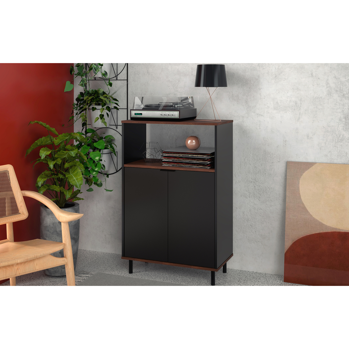 Brooklyn Black Sideboard - 67.5cm – image 2