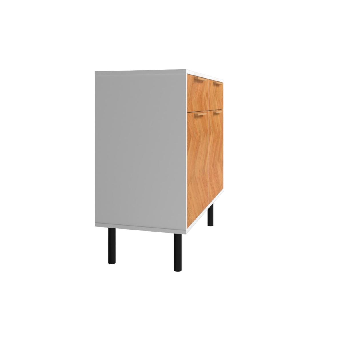 Dallas - Oak Parquet Sideboard - White – image 6