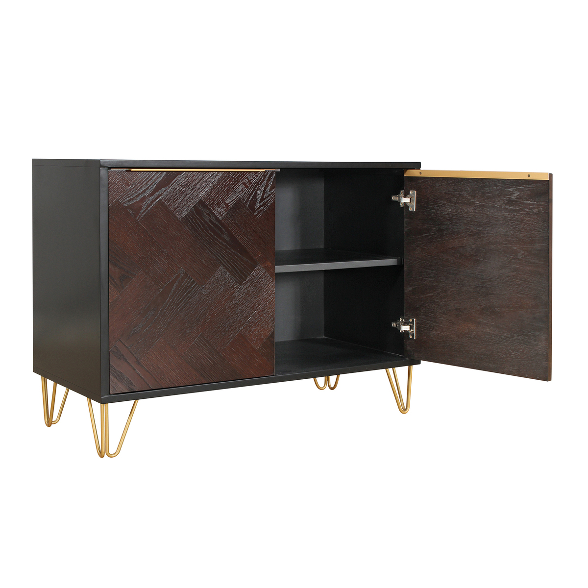 Live – Dark Oak Parquet Sideboard – 100cm – image 5