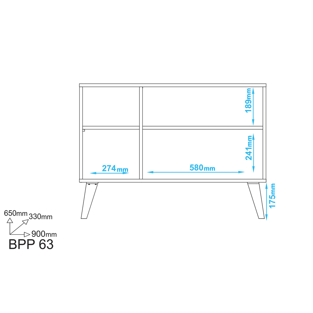 Aspen Oak Sideboard and TV Unit - 2 Doors – image 5