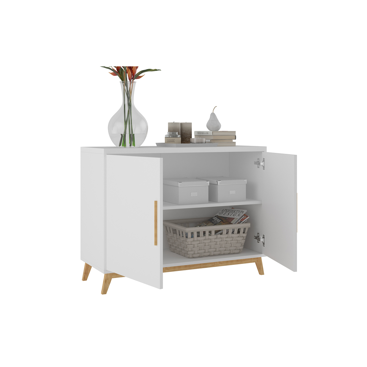 Dakota White Sideboard - 90cm – image 2