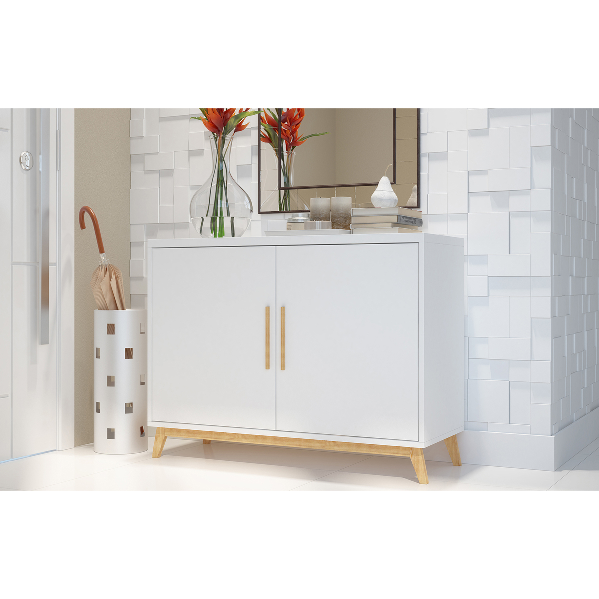 Dakota White Sideboard - 90cm – image 3
