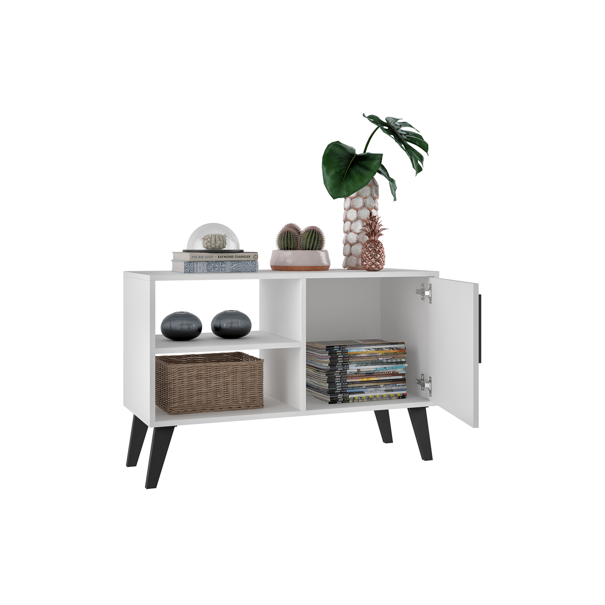 Aspen White Sideboard and TV Unit - 1 Door – image 3