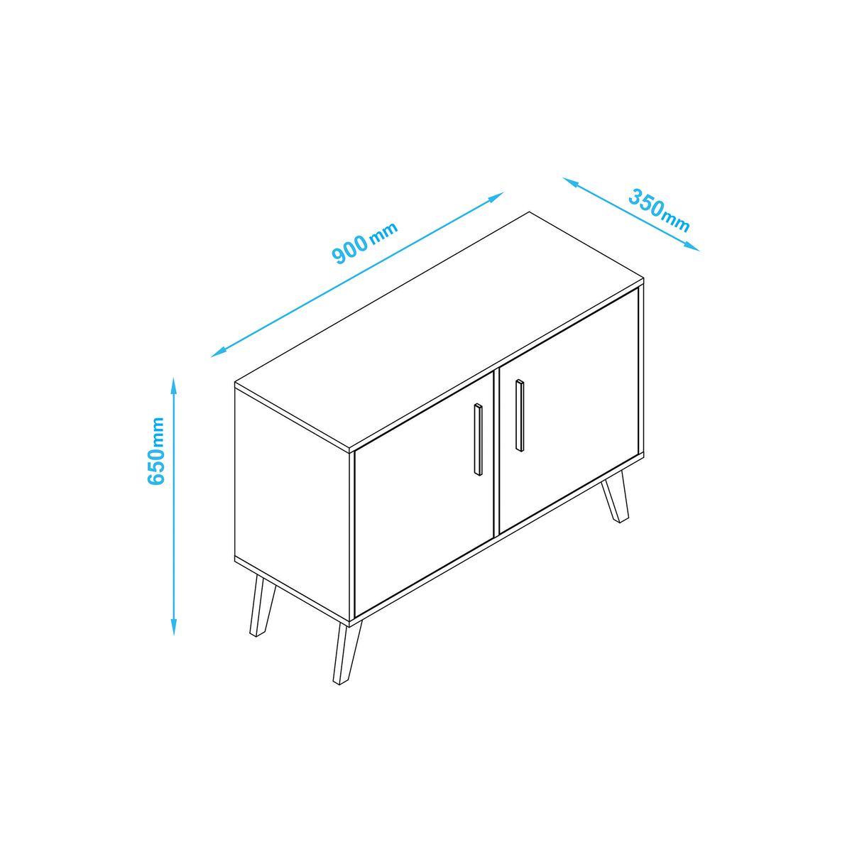 Aspen Oak Sideboard - 90cm – image 2