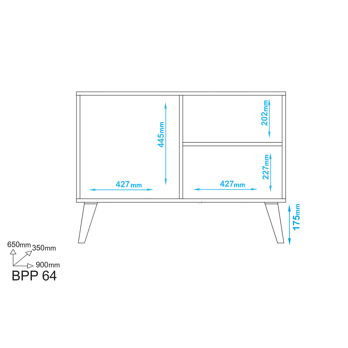 Aspen Oak Sideboard - 90cm – image 3