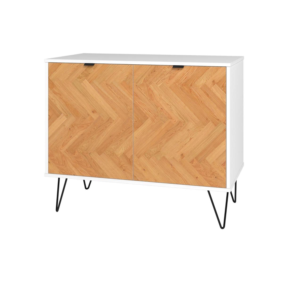 Denver - Oak Parquet Sideboard - White – image 2