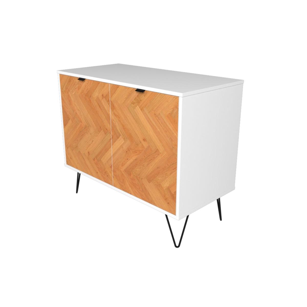 Denver - Oak Parquet Sideboard - White – image 4