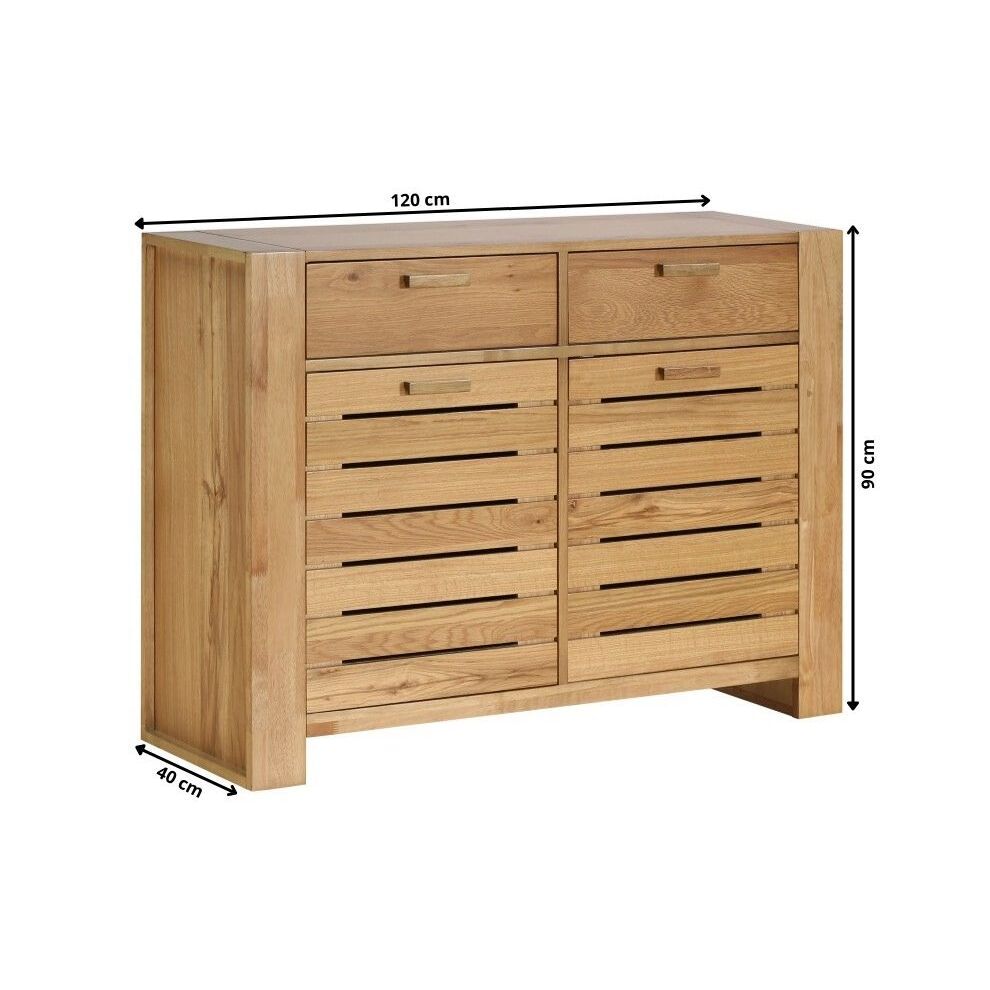 Bali – Rustic Oak Sideboard – 120cm – image 3