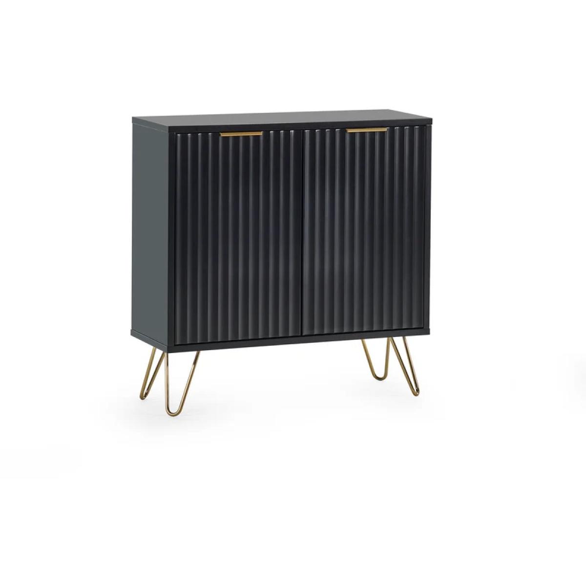 Julian Bowen Murano Compact Sideboard - Matt Black – image 3
