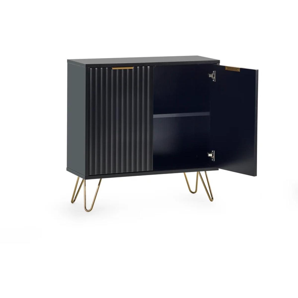 Julian Bowen Murano Compact Sideboard - Matt Black – image 6