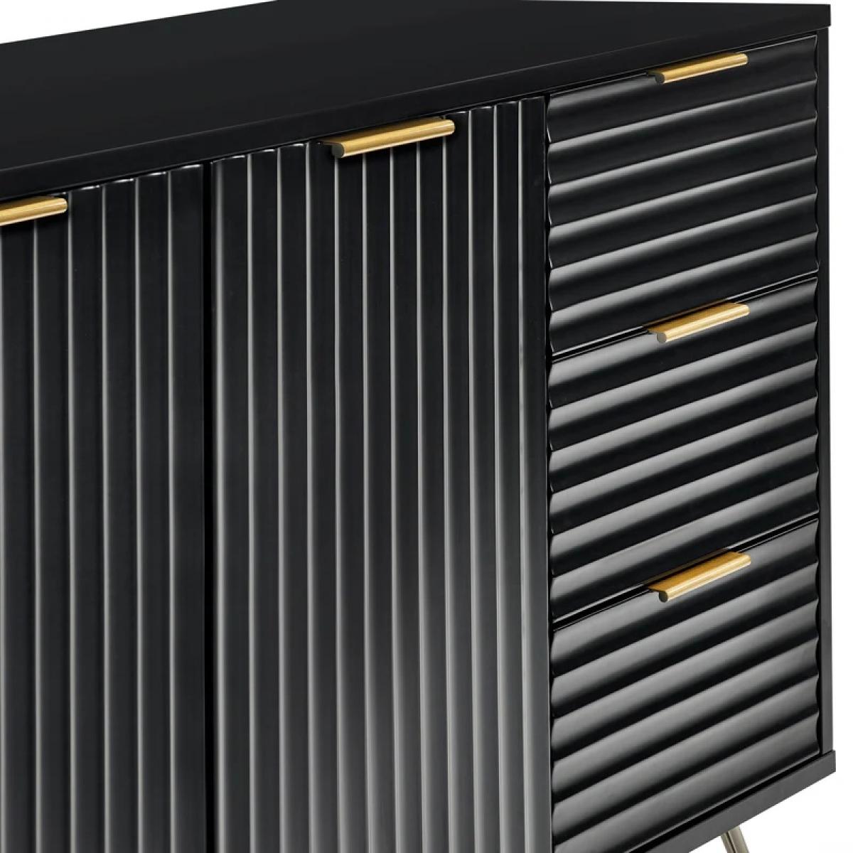 Julian Bowen Murano Large Sideboard - Matt Black In MattBlack – image 5