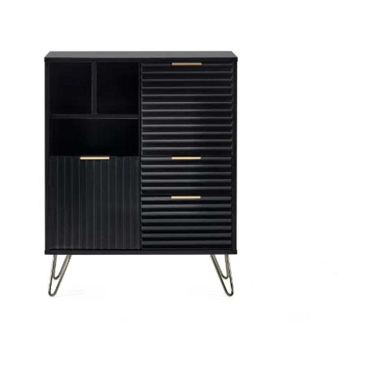 Julian Bowen Murano 2 Door 2 Drawer Sideboard - Matt Black In mattBlack – image 2