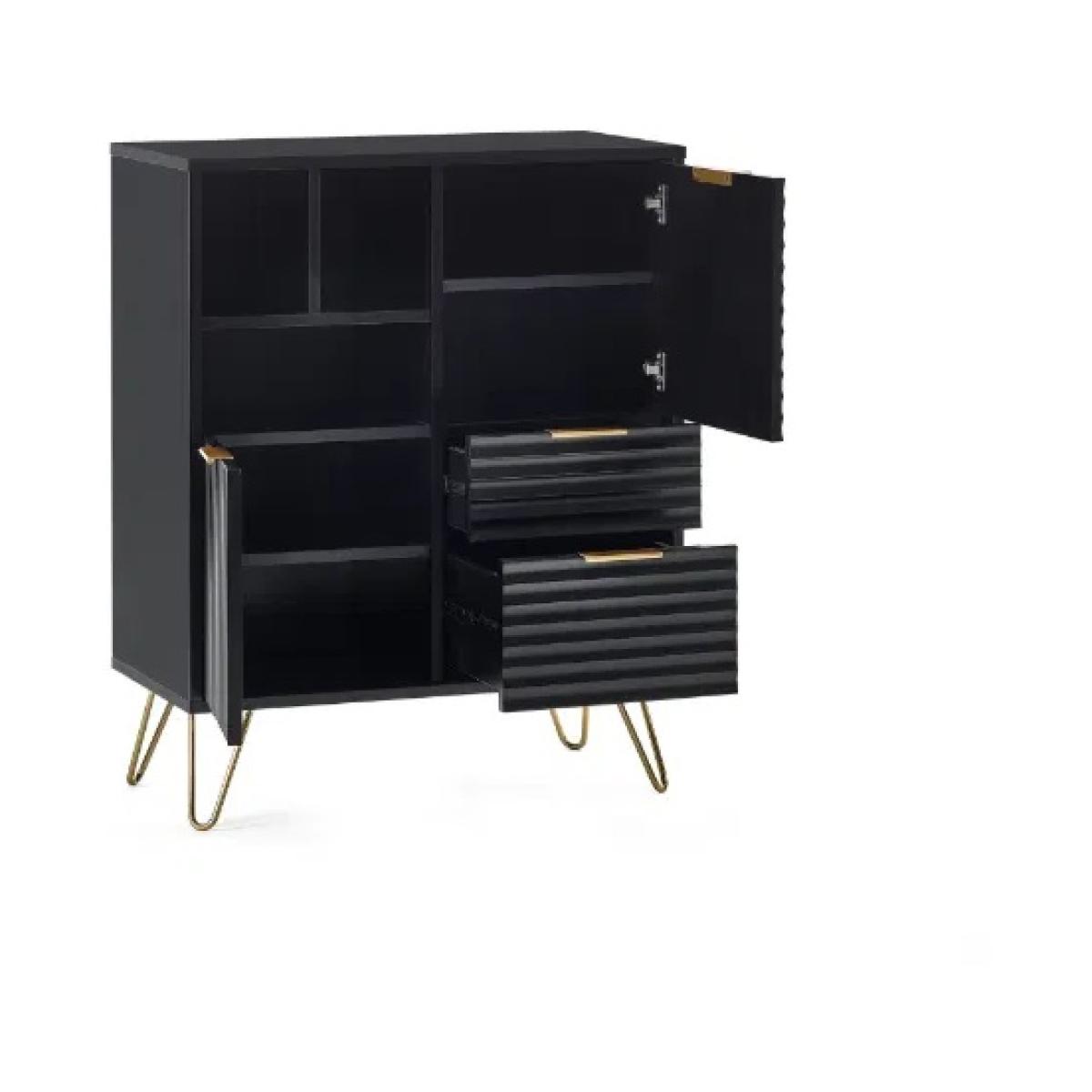 Julian Bowen Murano 2 Door 2 Drawer Sideboard - Matt Black In mattBlack – image 4