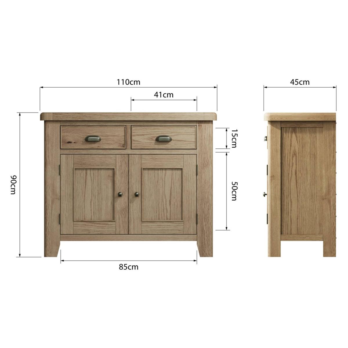 Hexham 2 Door Sideboard – image 7