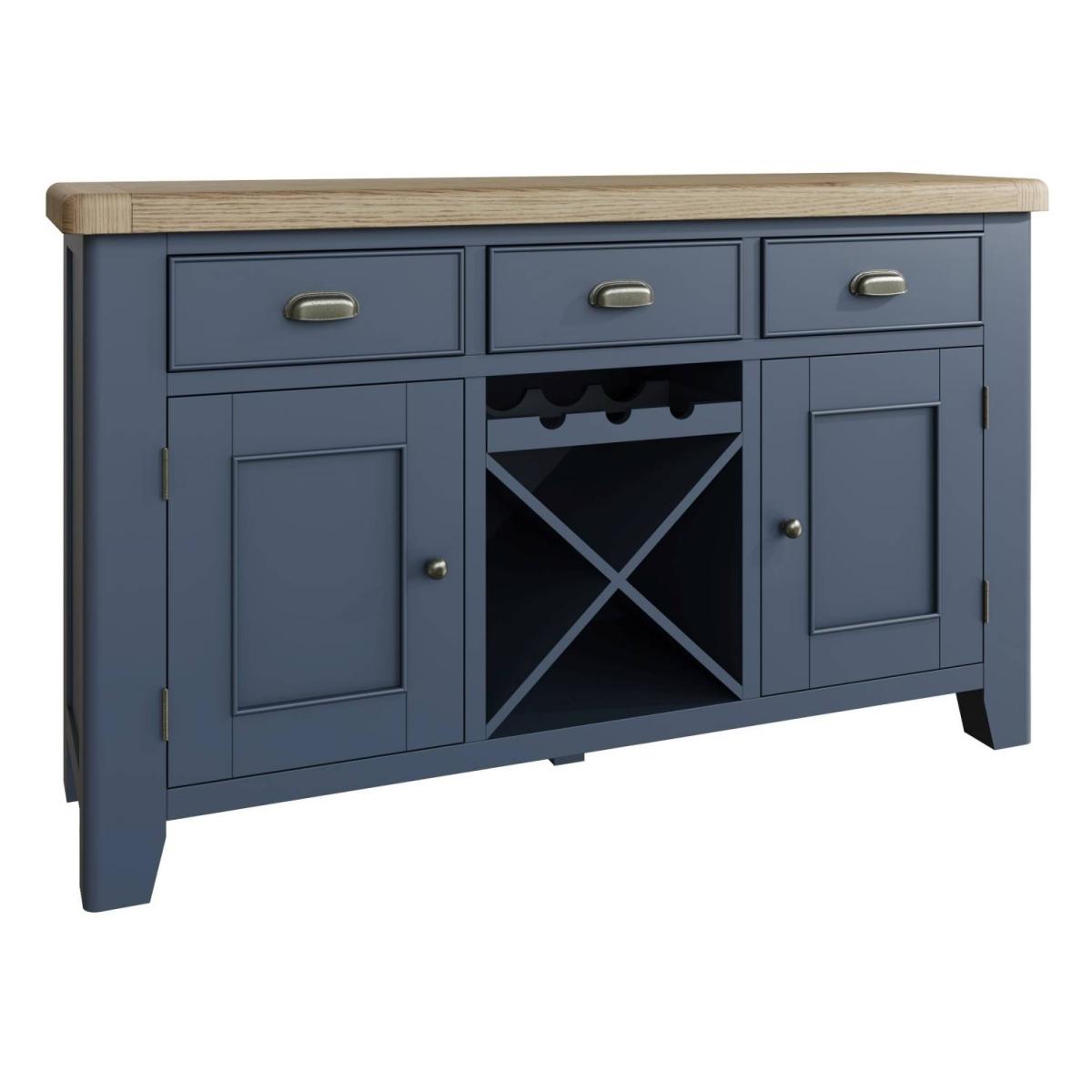 Hexham Painted Blue Large Sideboard – image 2
