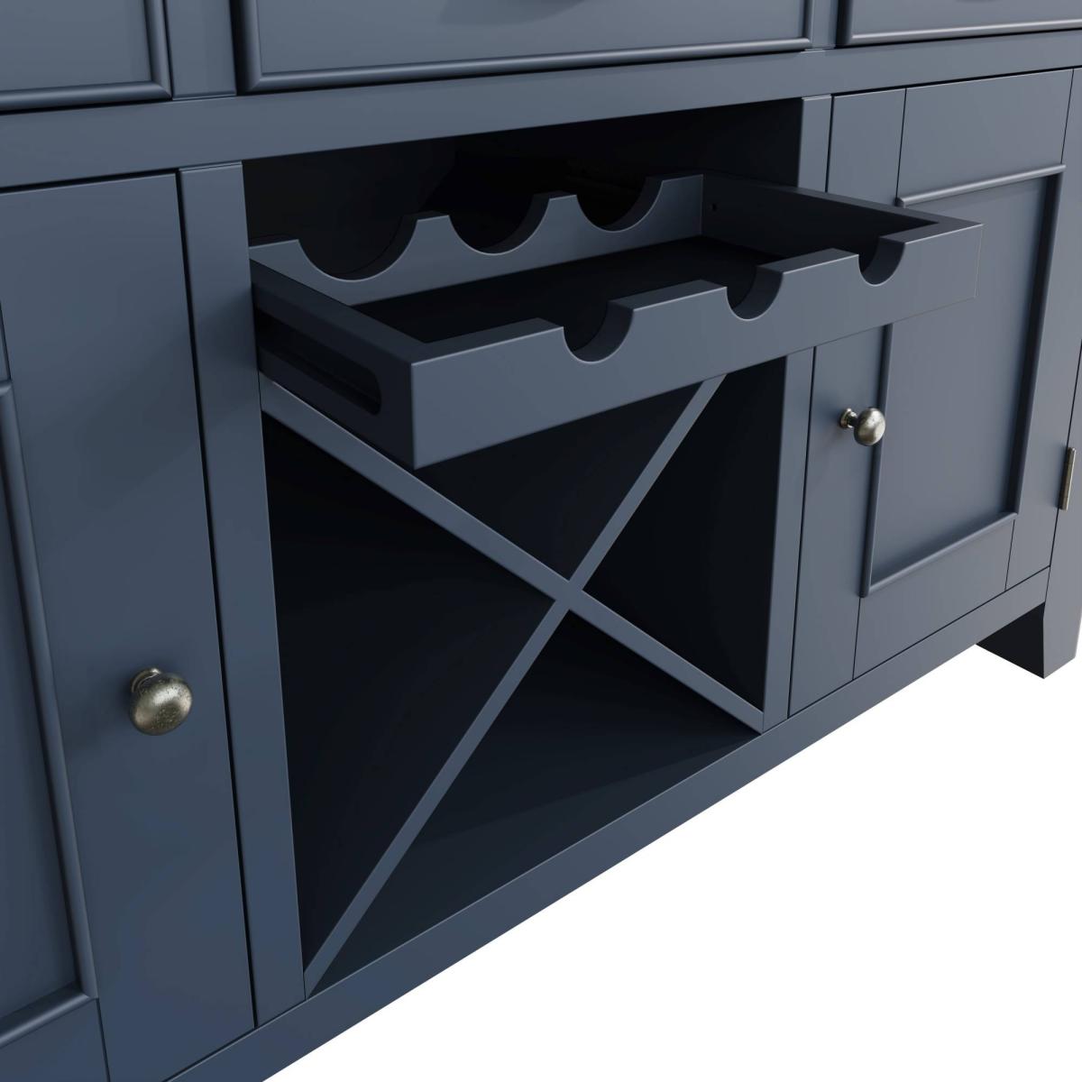Hexham Painted Blue Large Sideboard – image 6