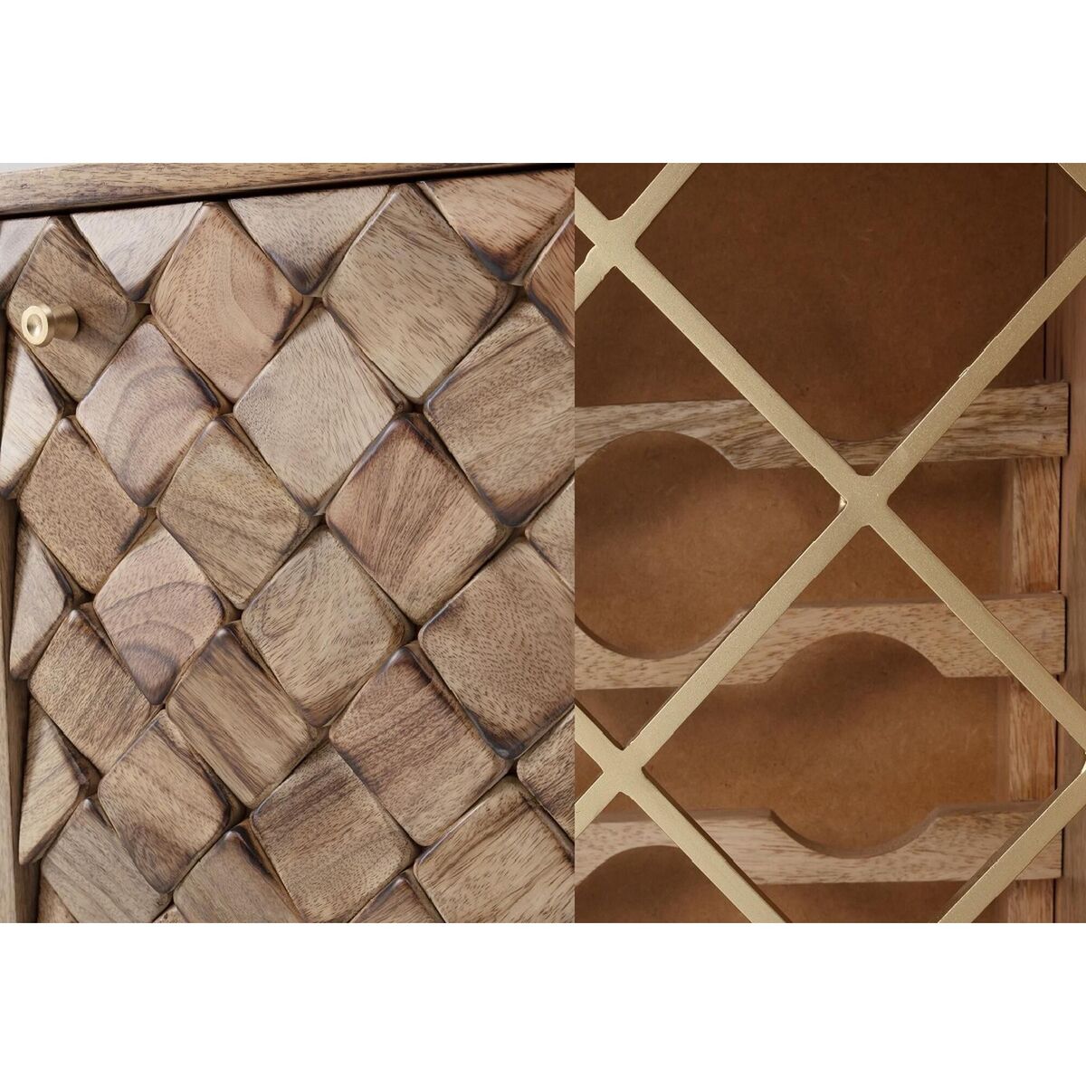 Margaery Mango Wood Sideboard With Bottle Rack – image 5