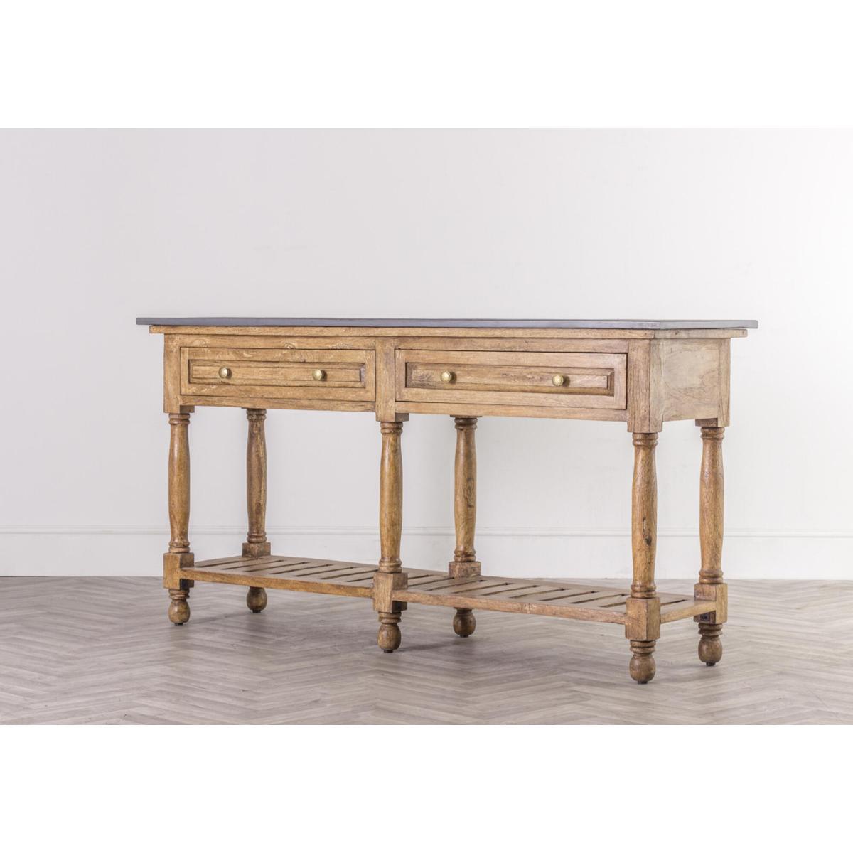Hawkdale Mango Wood and Marble Console Table – image 4