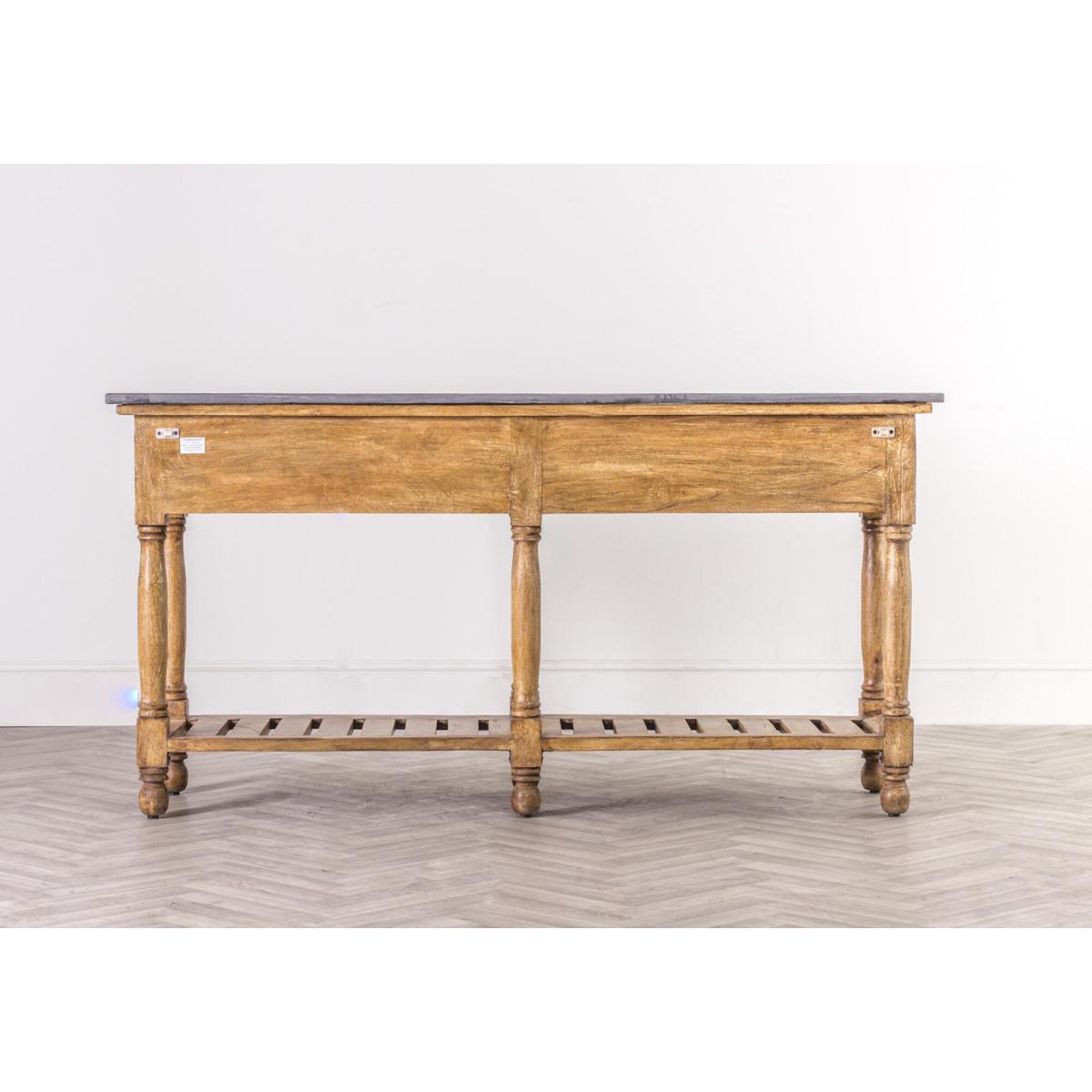 Hawkdale Mango Wood and Marble Console Table – image 6